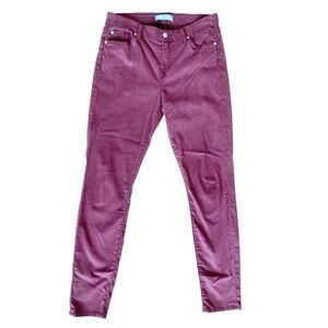 7 FOR ALL MANKIND Burgundy Blair Skinny Ankle Jeans
